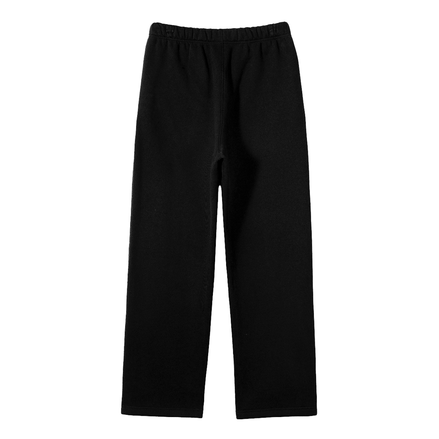 Black GirliePop Unisex Fleece Straight Leg Pants