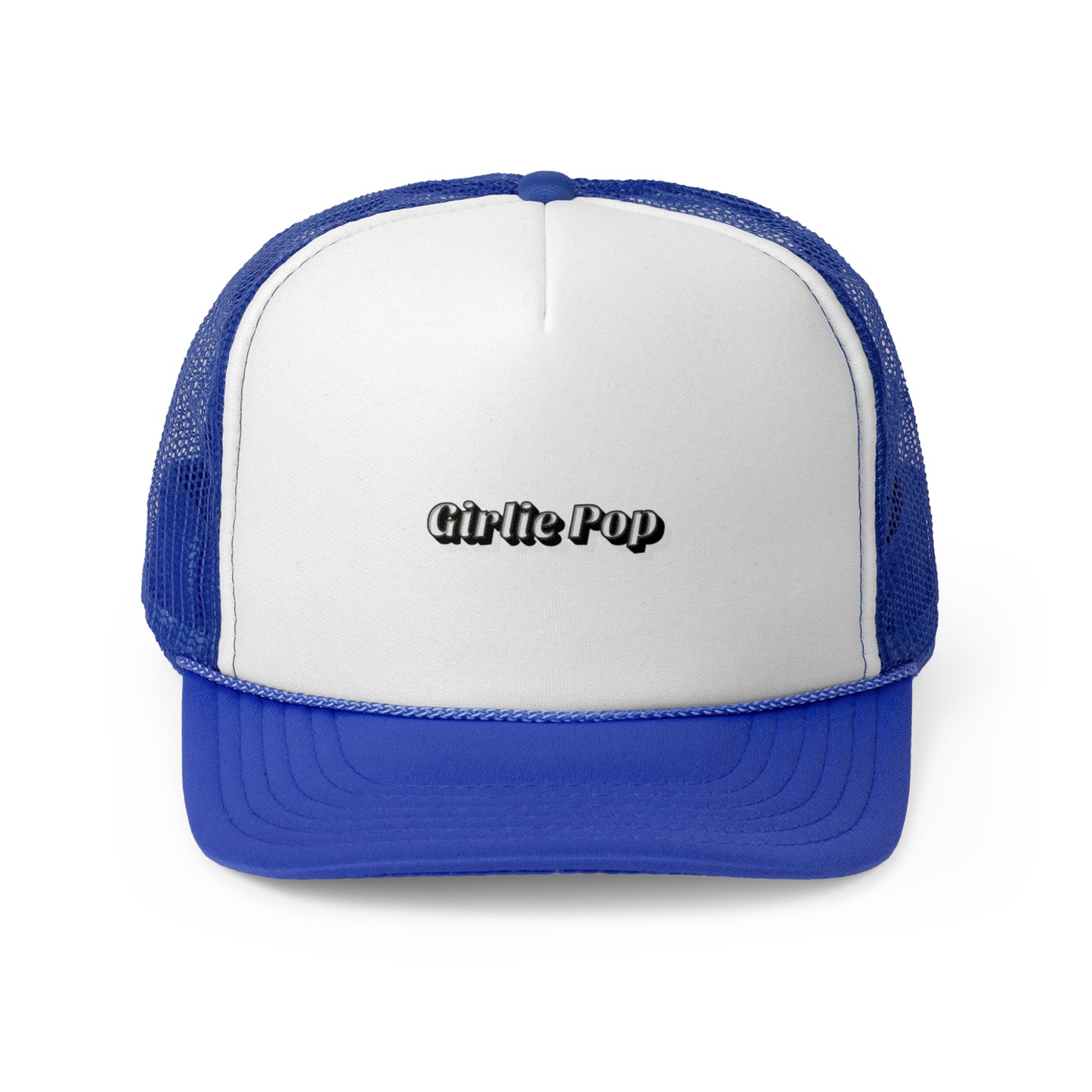 Blue GirliePop Cap - Retro Print