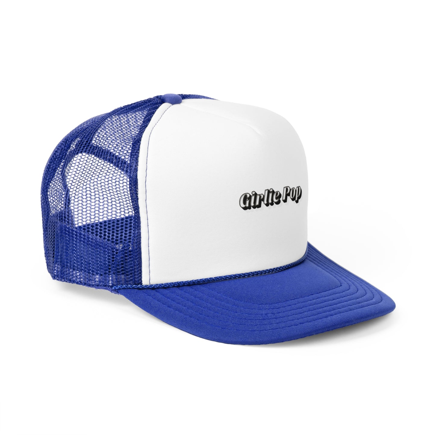Blue GirliePop Cap - Retro Print