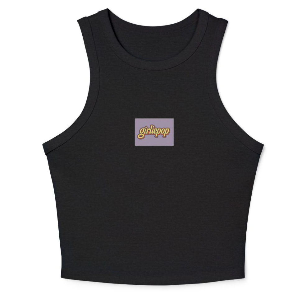 Black GirliePop Tank - Urban Print