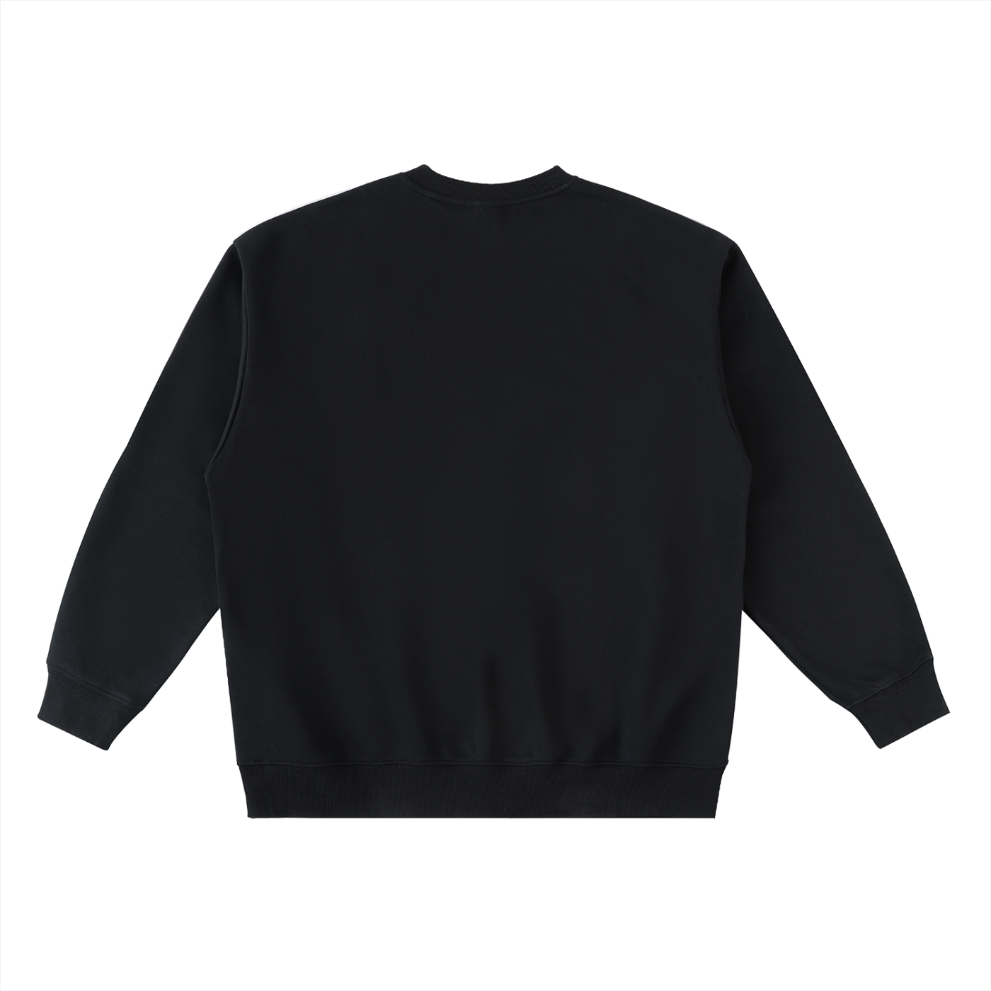 Black GirliePop Oversized Crewneck Taped Sweatshirt