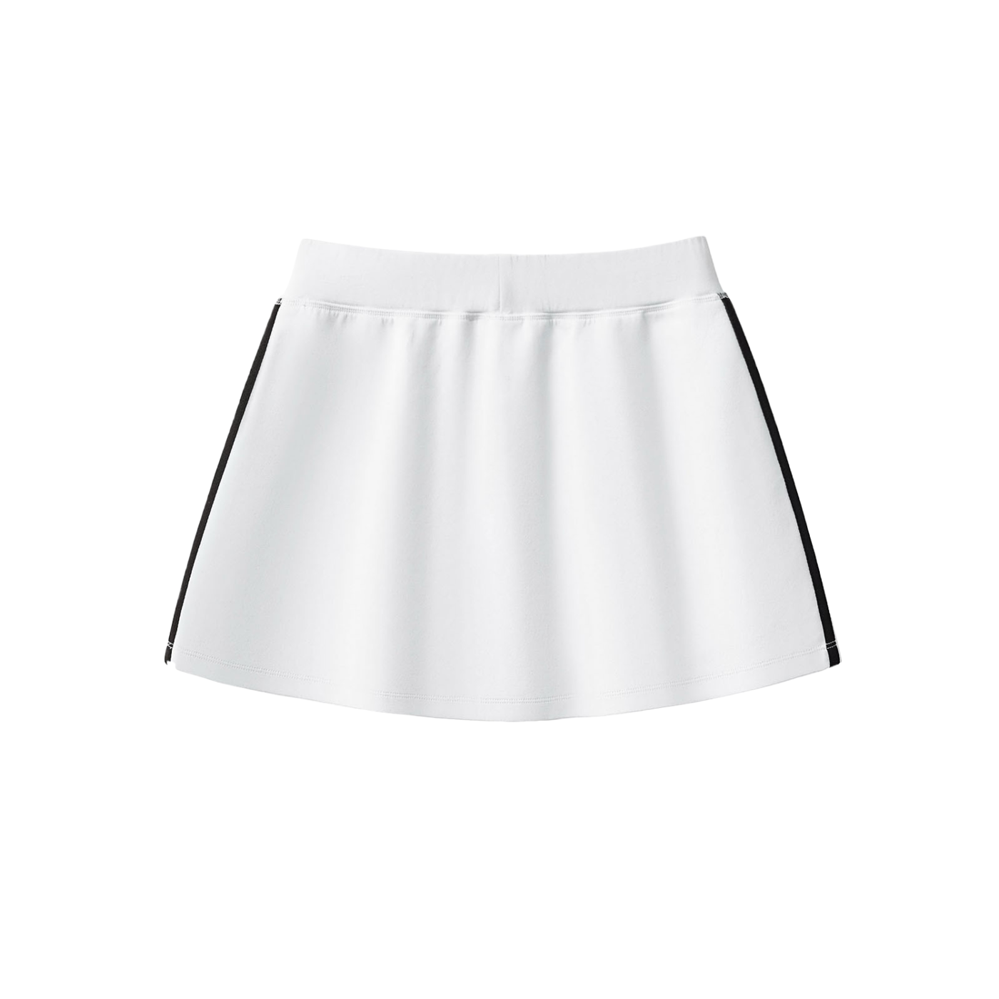 White GirliePop Cooling Performance Short Skirt
