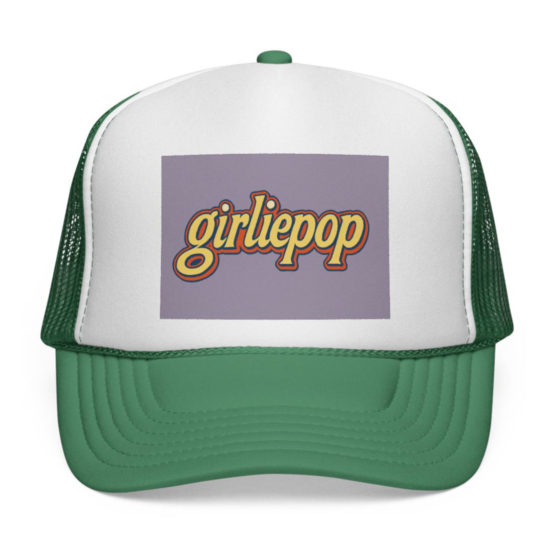 Green GirliePop Cap - Urban Print