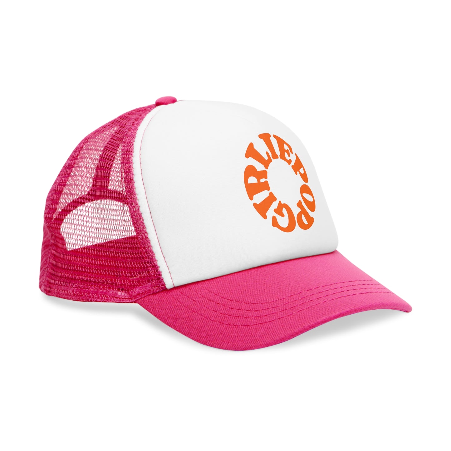 Pink GirliePop Cap - Swirl Print