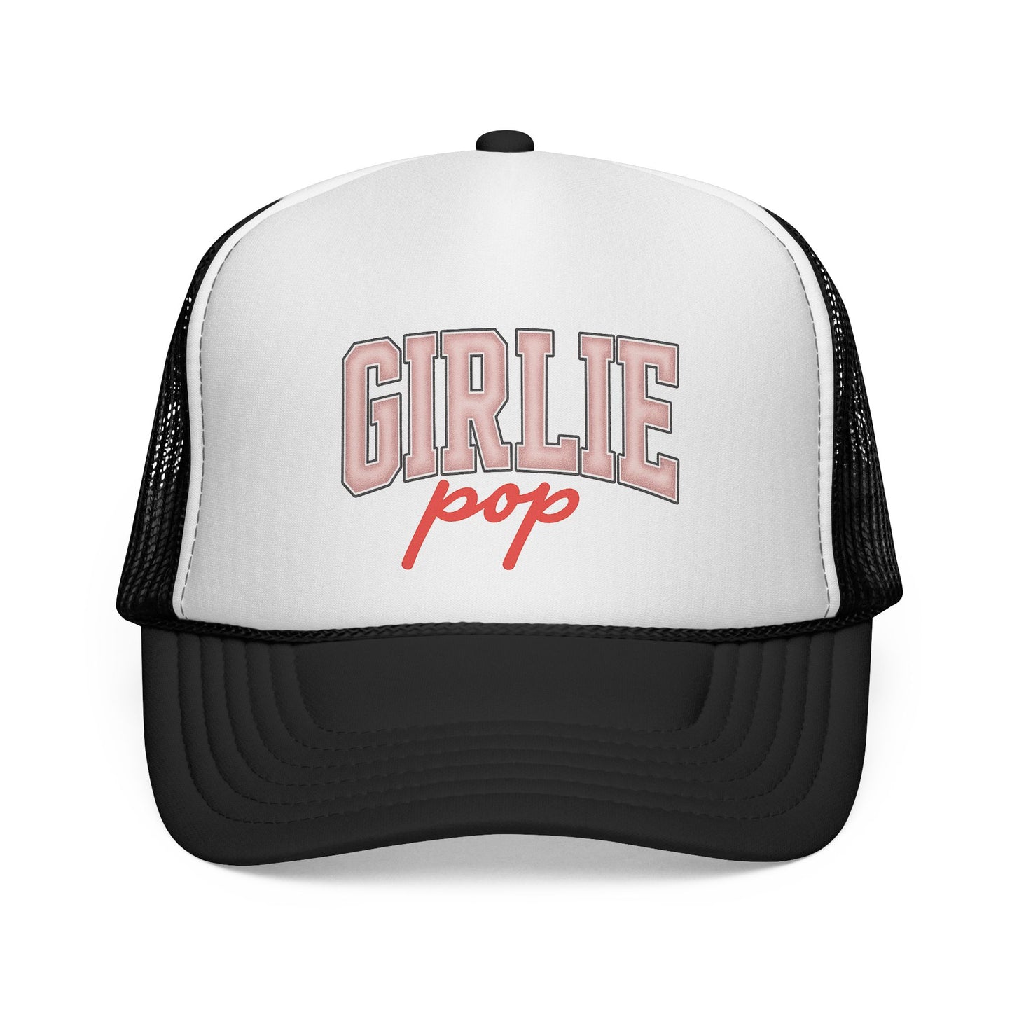 Black Girlie Pop Cap - Varsity