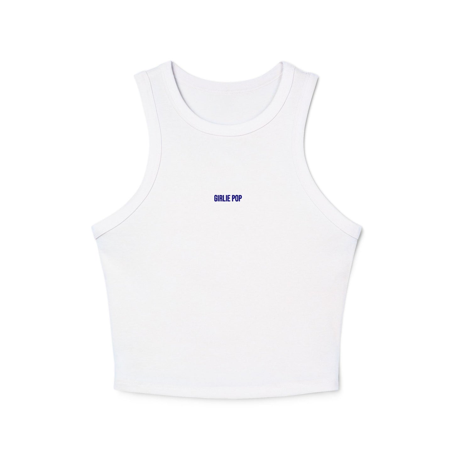 White GirliePop Tank - Blue Everyday