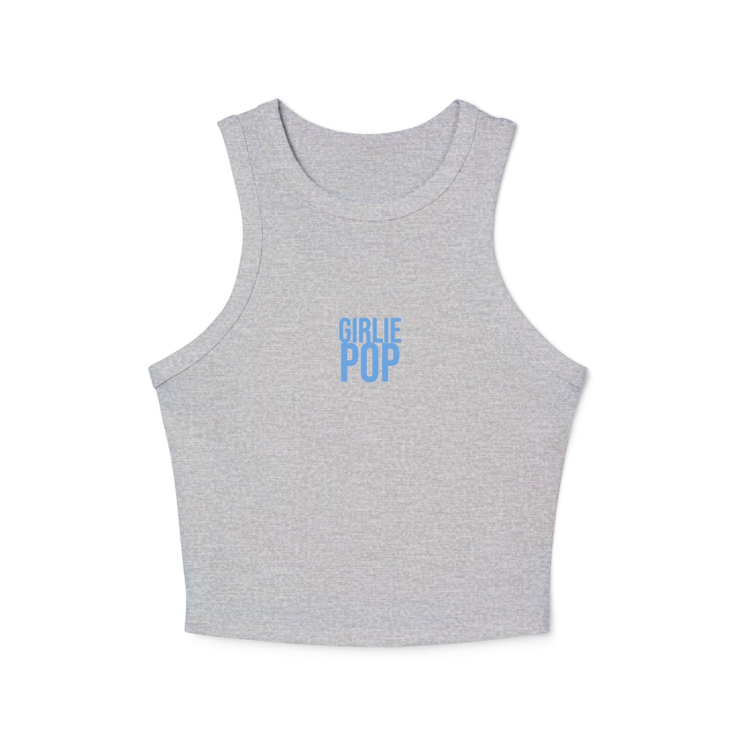 Gray GirliePop Tank - Blue
