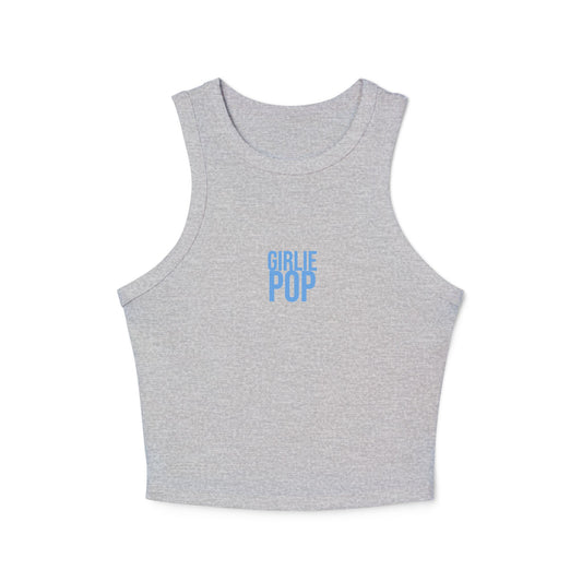 Gray GirliePop Tank - Blue