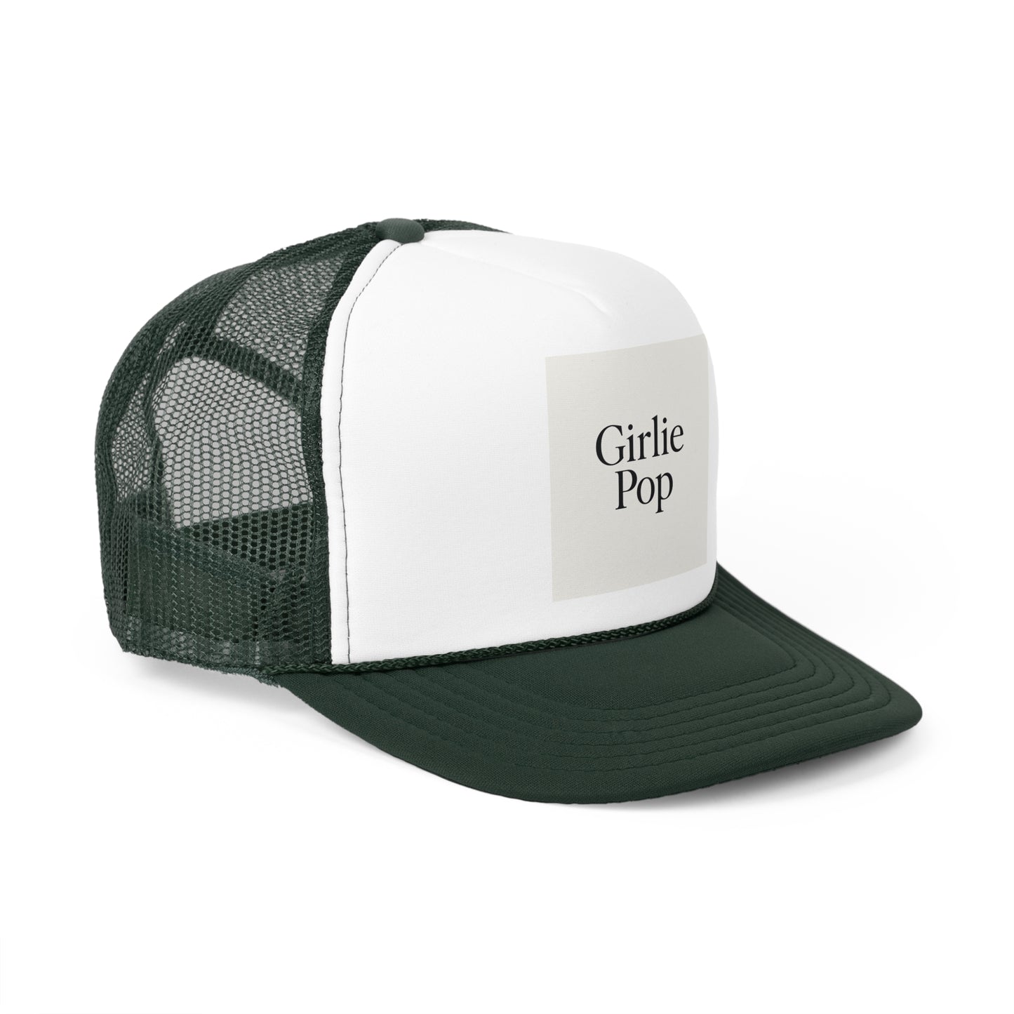 Olive Green GirliePop Cap - Label Print