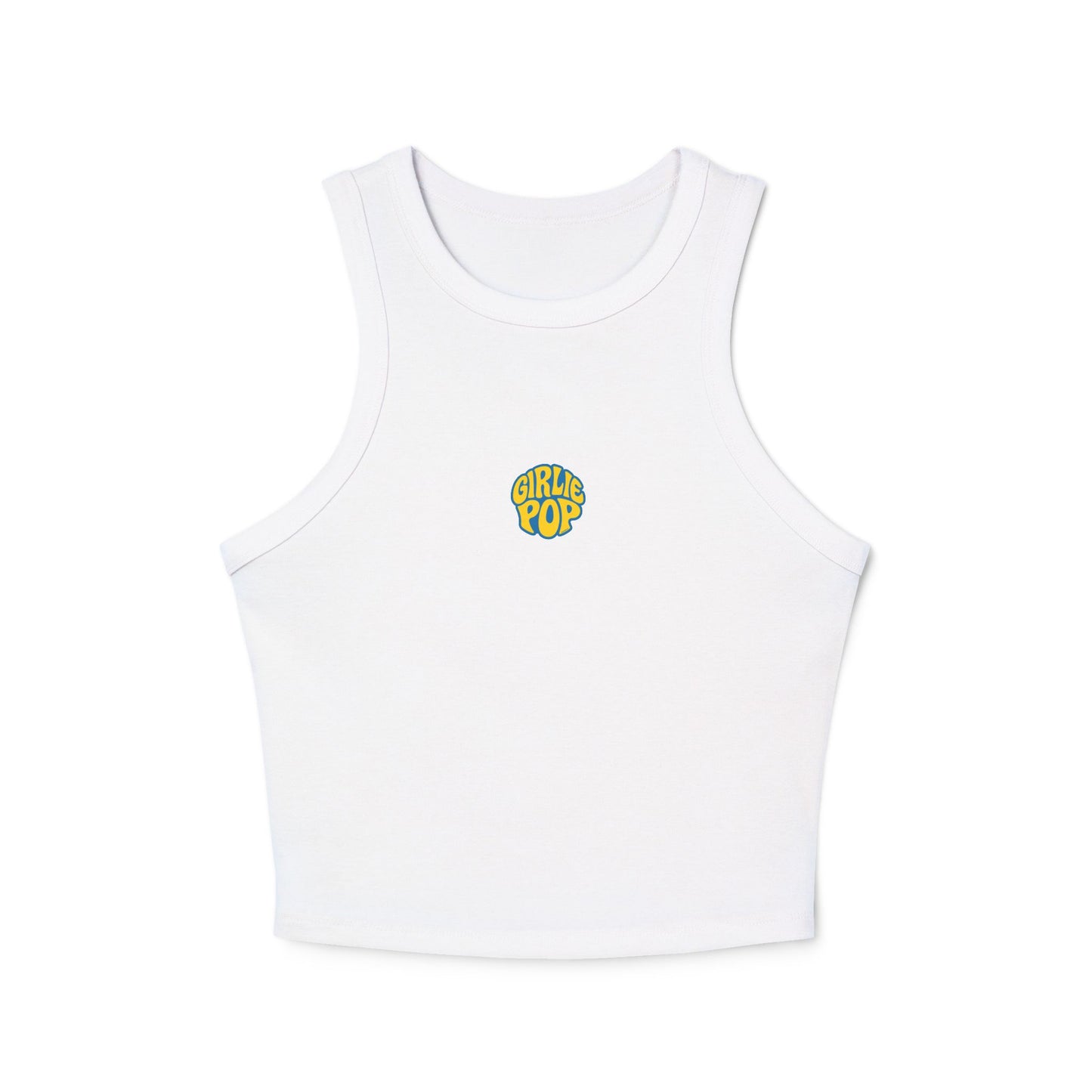 White GirliePop Tank - Main GP Logo