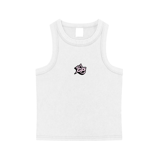 White GirliePop Tank Top - SGP