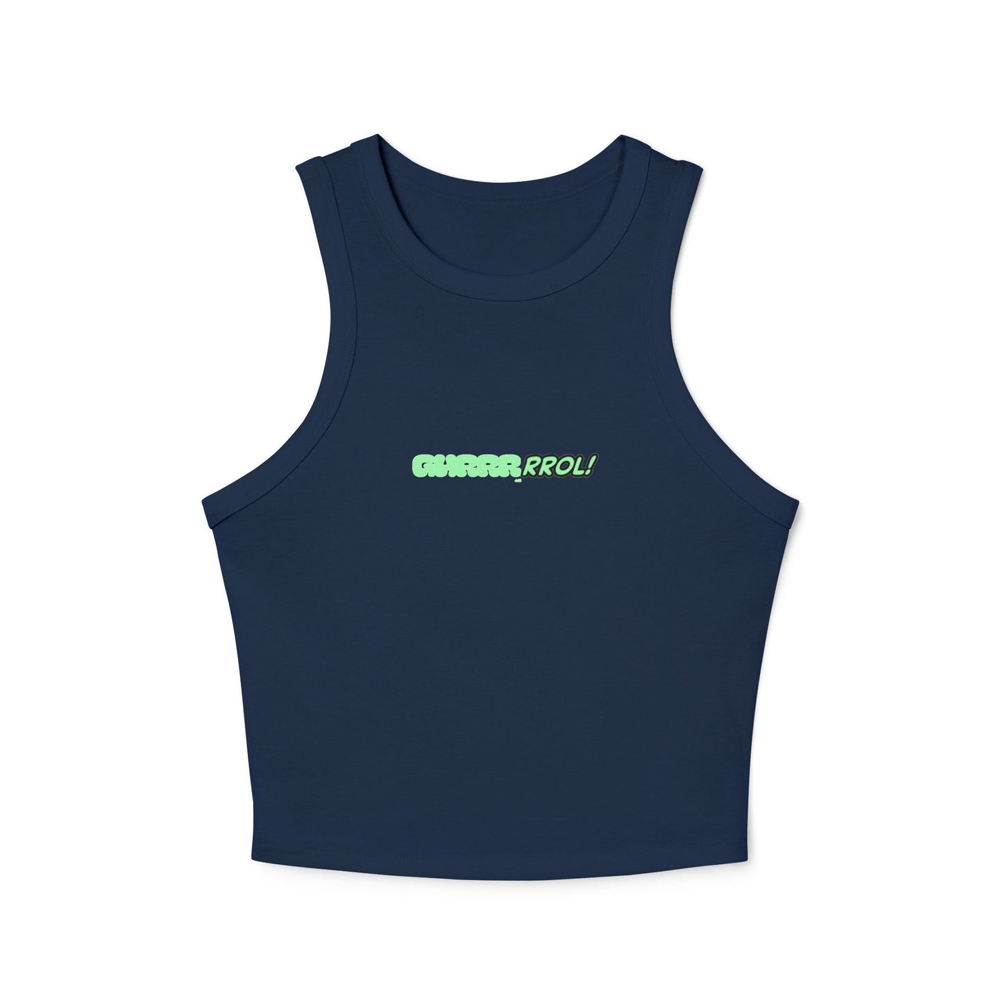 Navy Blue GirliePop Tank - Green GUROL!