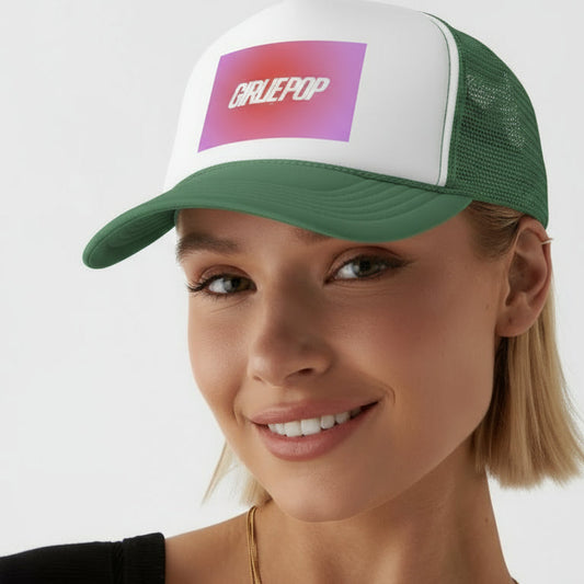 Green GirliePop Cap - Dip Dye