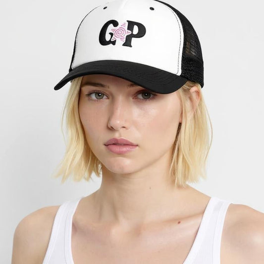 Black GirliePop Cap - Pink Star