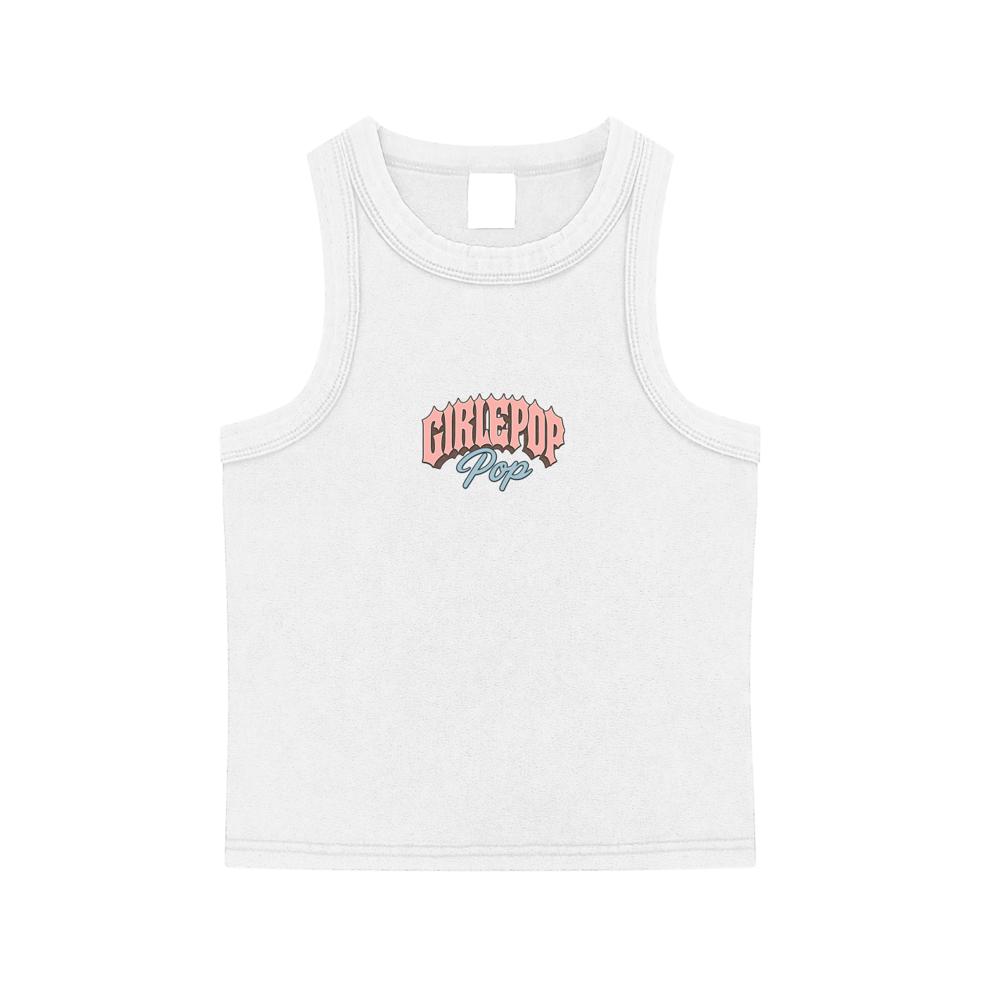 White GirliePop Tank Top - RockStar