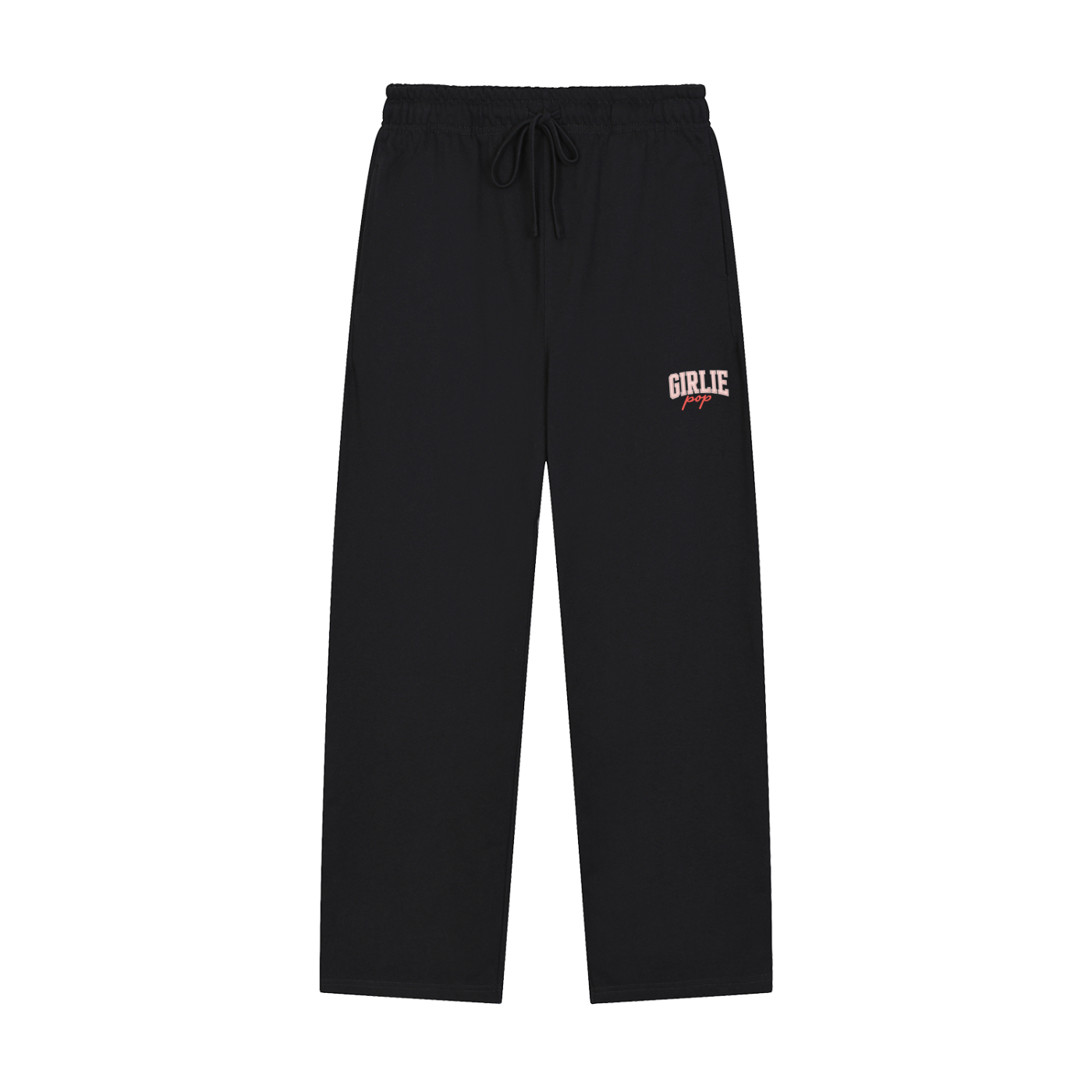 Black Girlie Pop Sweatpants - Varsity