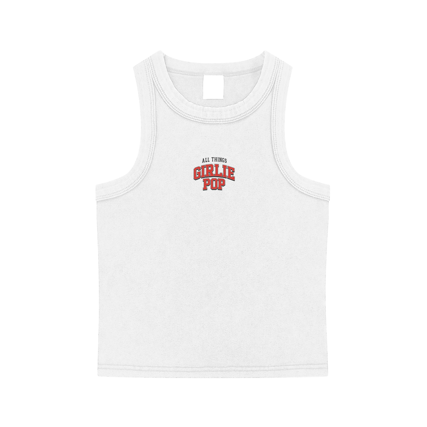 White GirliePop Tank Top - All Things GP