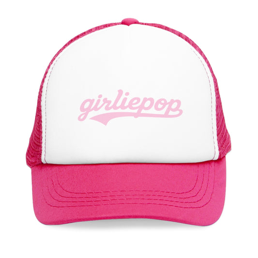 Pink GirliePop Cap - Pink Softball Print