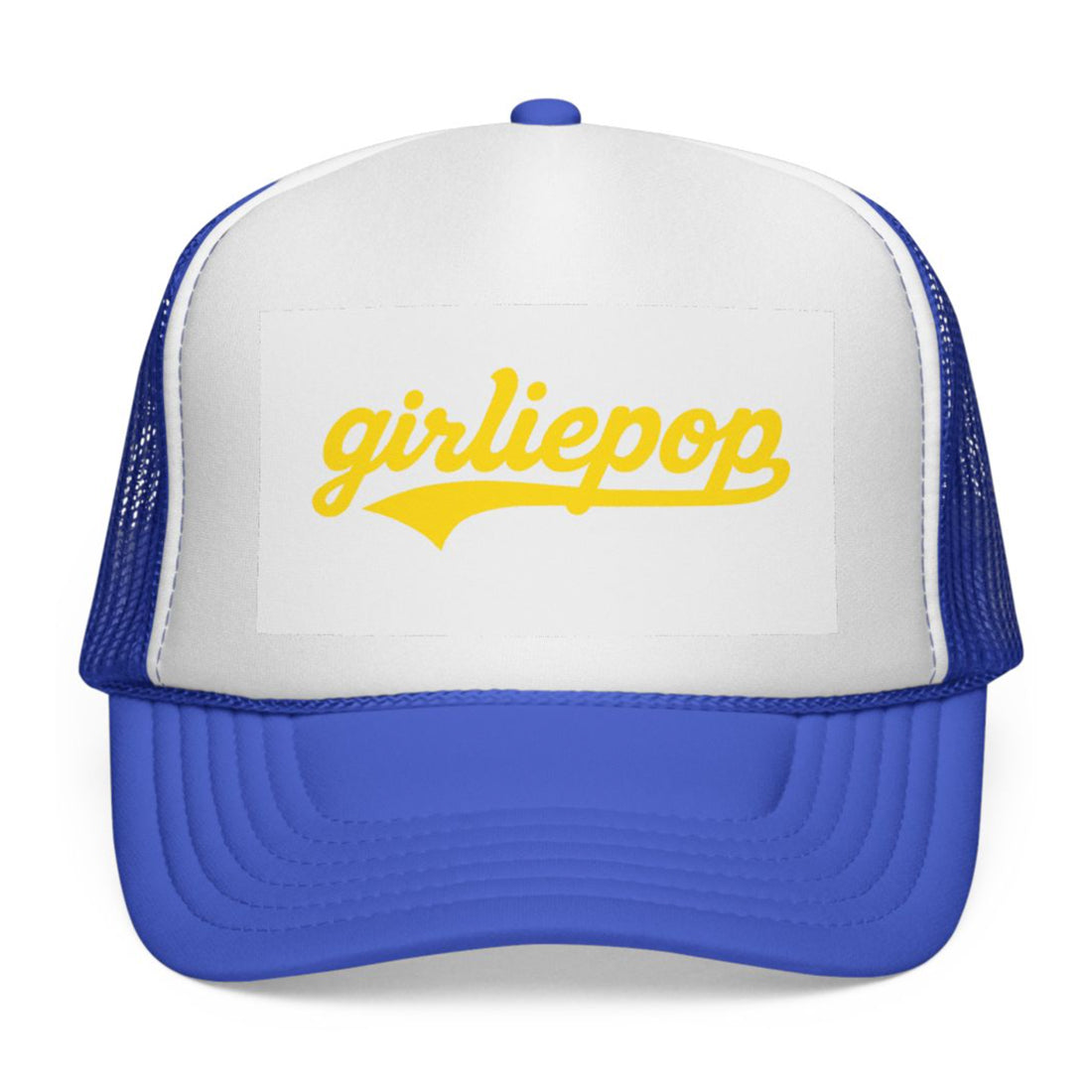 Royal GirliePop Cap - Yellow Softball Print