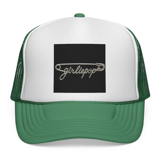 Green GirliePop Cap - Safety Pin