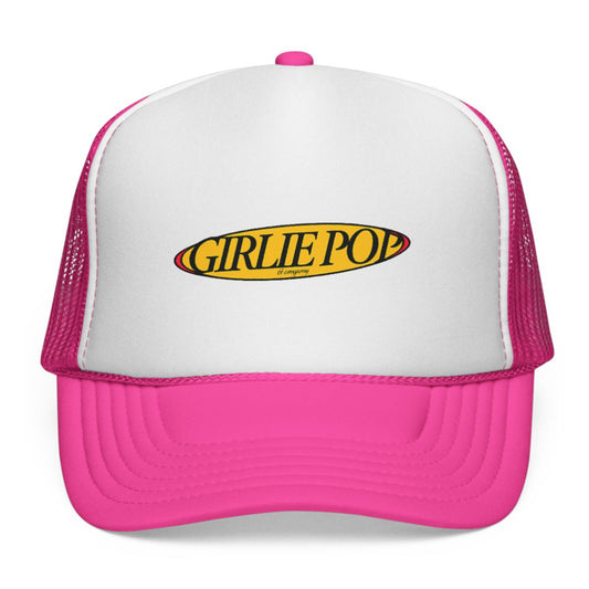 Pink GirliePop Cap - Yellow Retro