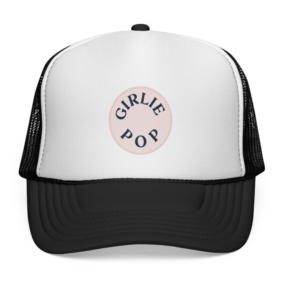 Black GirliePop Cap - Pink Pop