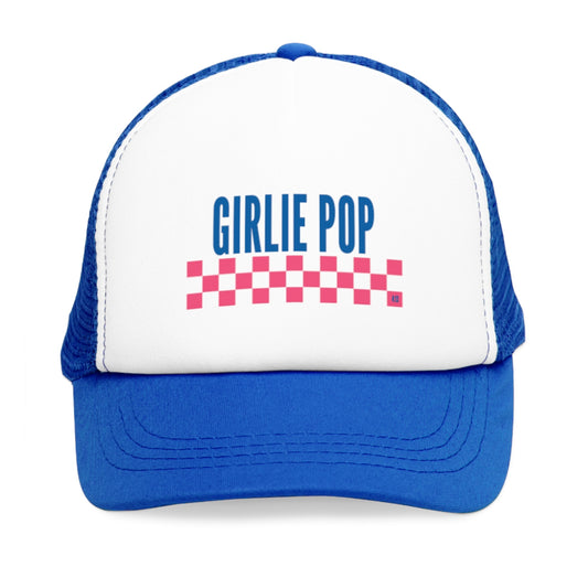 Blue GirliePop Cap - Racer Print