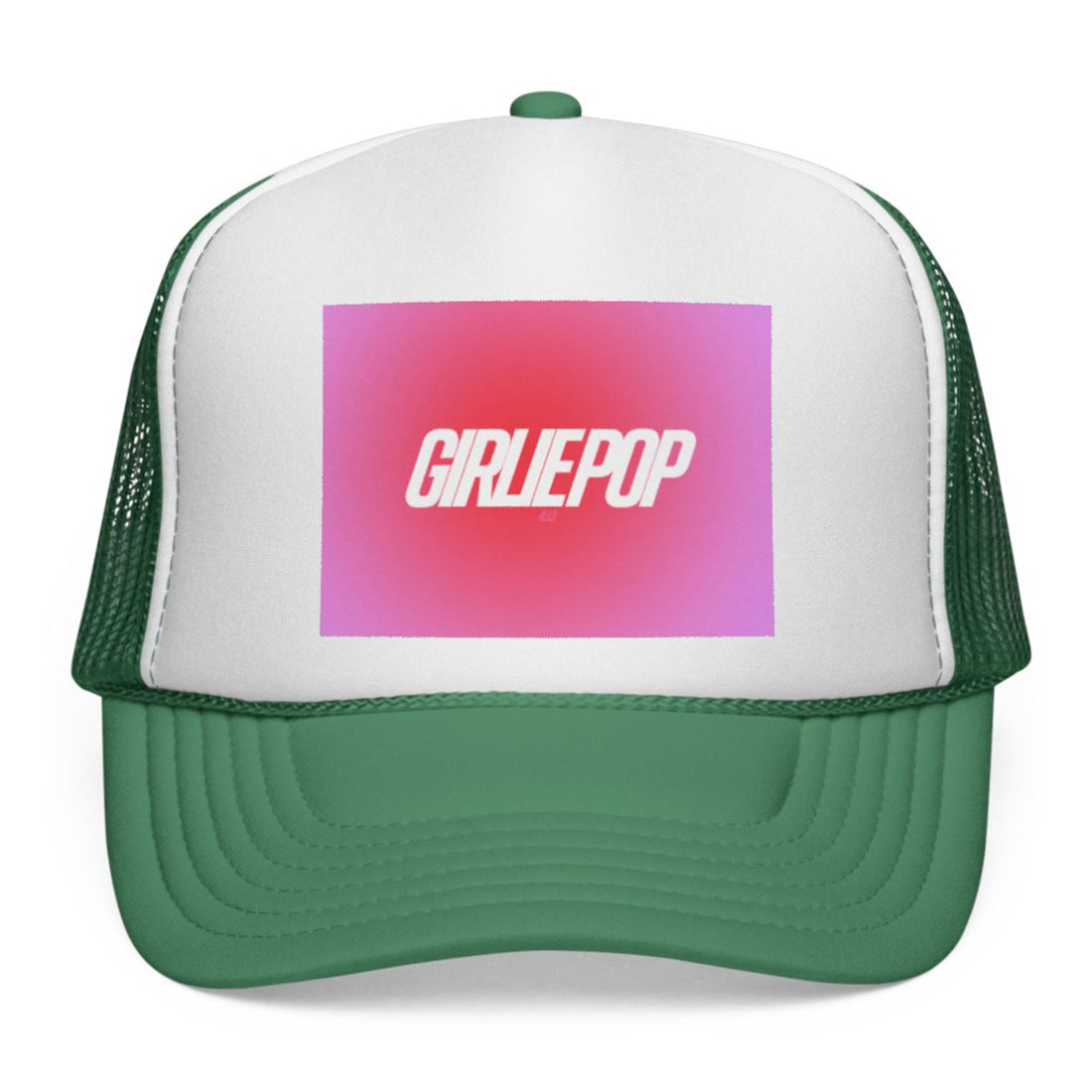 Green GirliePop Cap - Dip Dye